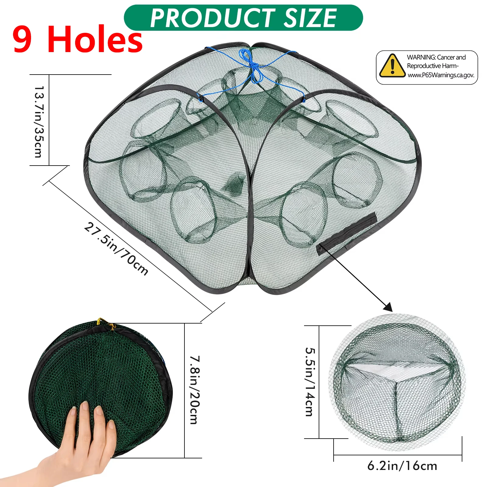 1pcs 9 holes