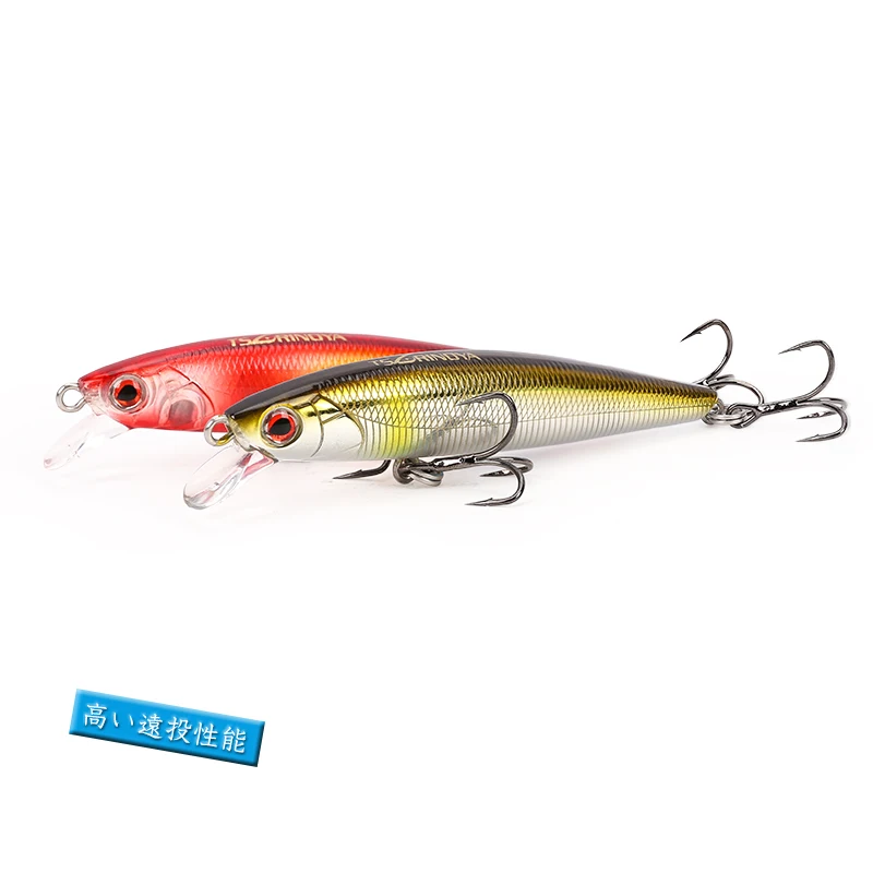 TSURINOYA DW61 80mm 6,0g señuelo de pesca flotante Minnow cebo Artificial Culter cebo recubrimiento láser señuelo de lubina - imagen 5