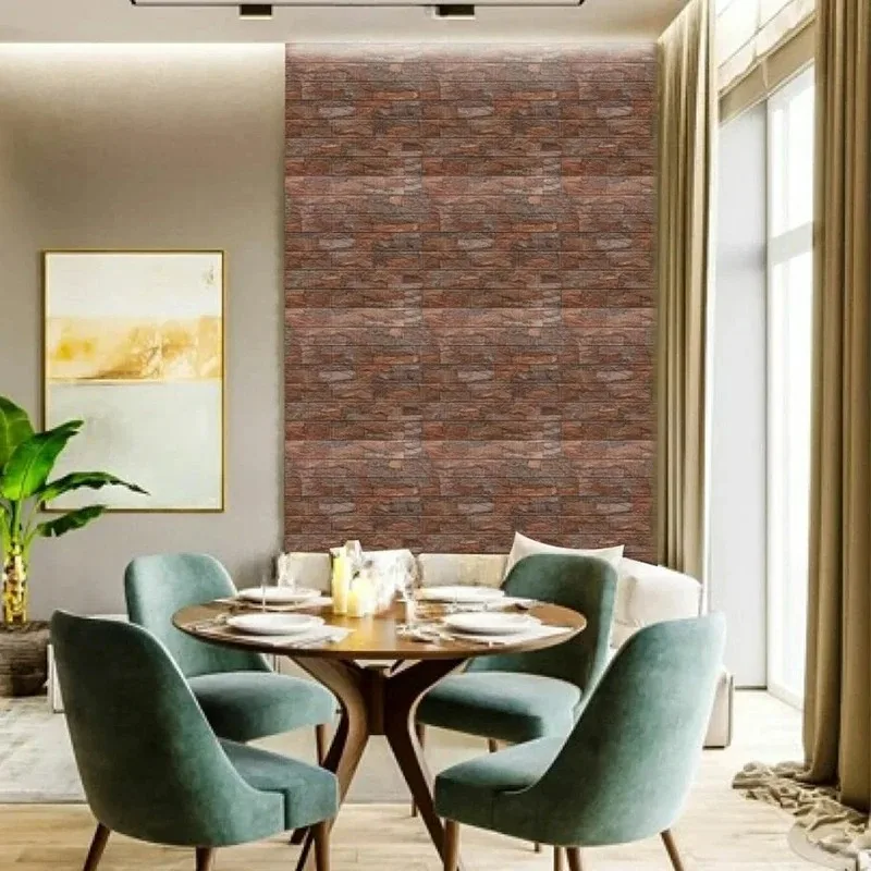 Papel tapiz texturizado DIY, pegatinas de pared autoadhesivas impermeables para sala de estar, dormitorio, cocina, baño, decoración del hogar esencial - imagen 5