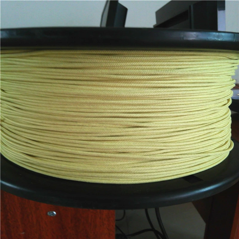 Cuerda de fibra de aramida, hilo de pesca de 2/3/4/5/6mm, anzuelos de pesca Jigging, alambre trenzado atado ignífugo, cuerda de punto ignífuga - imagen 4