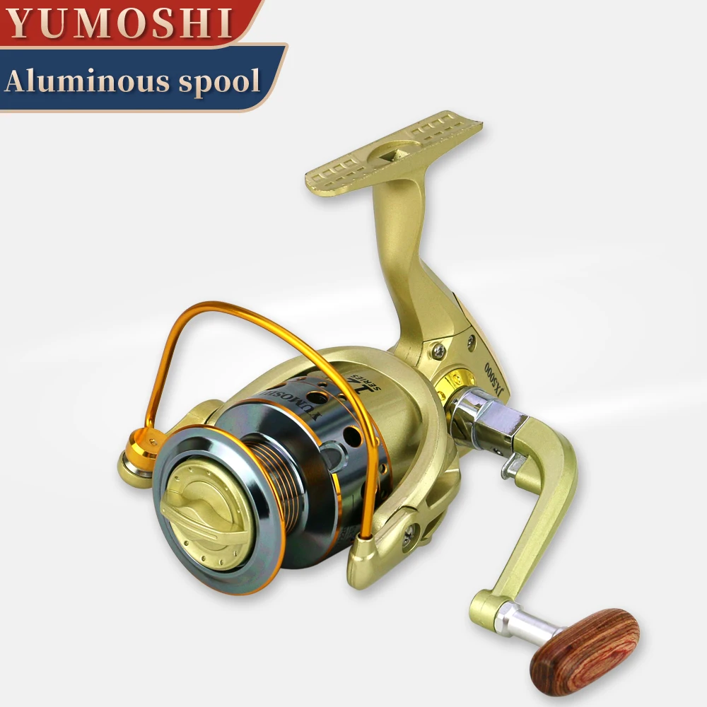 PROXPE-carrete de Metal de alta velocidad JX serie 1000-7000, carrete de fundición de cebo, arrastre máximo de 12KG, artículos de pesca de carpa de agua salada - imagen 5