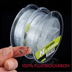 Línea de fluorocarbono 100% puro 100 m para carpa