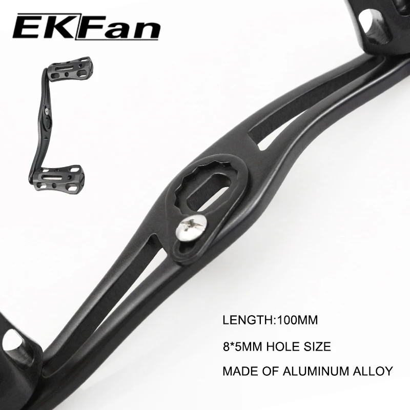 EKFAN-manijas de pesca de aleación de 100MM, agujeros de 8x5MM, 30G para carrete Baitcast, accesorio DIY - imagen 5