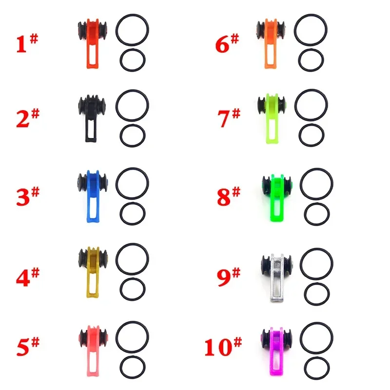 10 unids/bolsa anzuelo de pesca de plástico soporte seguro accesorios de señuelo anzuelos de plantilla mantenimiento seguro para herramienta de caña de pescar - imagen 2