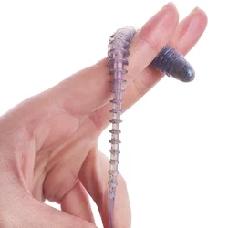 WDAIREN Señuelos de Lubina con Cola en T Silicona – Doble Color