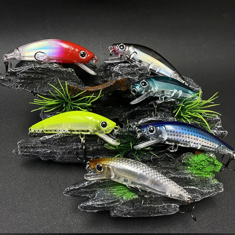 ALASICKA nuevo 1 Uds pececillo flotante Jerkbait Wobblers Lucio trucha carpa señuelo de pesca corriente Isca cebo Artificial Topwater cebo duro - imagen 5