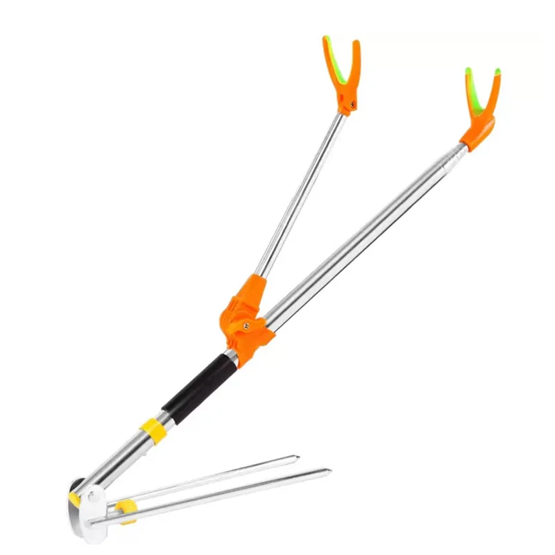 Soporte de caña de pescar, caja de soporte de torreta de enchufe de tierra, silla de pesca, estante de caña de pescar, 1,7 M, 2,1 M, 2,4 M - imagen 3