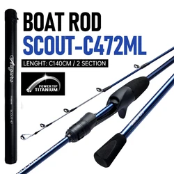 Caña de pescar SOLOKING SCOUT47 de calamar y sepia, caña de pescar de mar para Webfooted, 2 secciones, acción 9:1, 61g, caña de pescar ultraligera