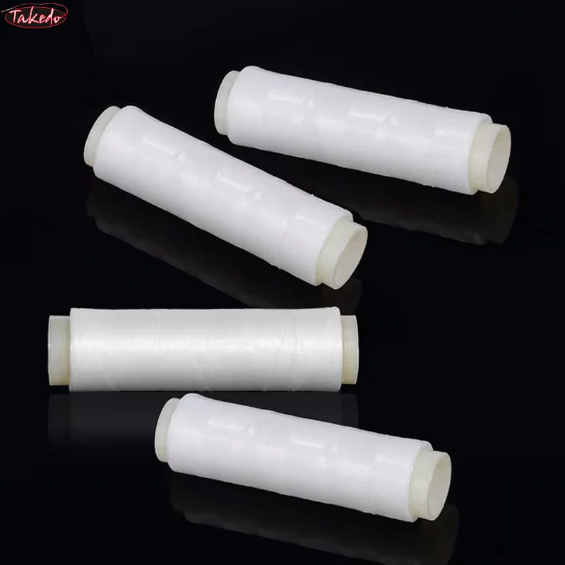 TAKEDO 100M 200M hilo de pescar de nailon de alta elasticidad cebo con mosca líneas de pesca blancas hilo elástico para atar cebo suave en el gancho - imagen 5