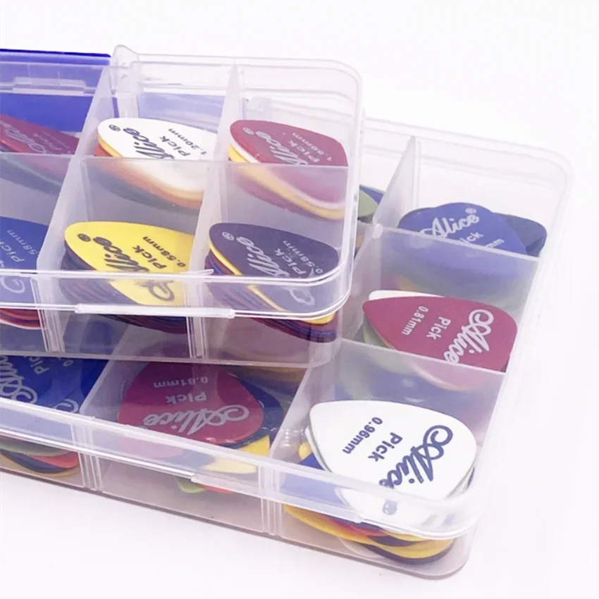 Juego de púas para guitarra eléctrica, accesorios para guitarra acústica con grosor de 0,58/0,71/0,81/0,96/1,20/1,50/mm, 20-50 unids/set - imagen 3