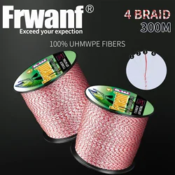 Frwanf-sedal Linea trenzada 4 hebras 300 m Invisible PE moteada