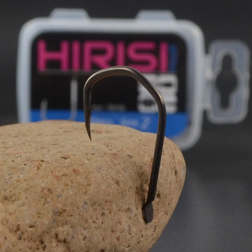 50x anzuelos de pesca de carpa con púas recubiertas de PTFE aparejos terminales de pesca de acero rico en carbono 7019 - imagen 5