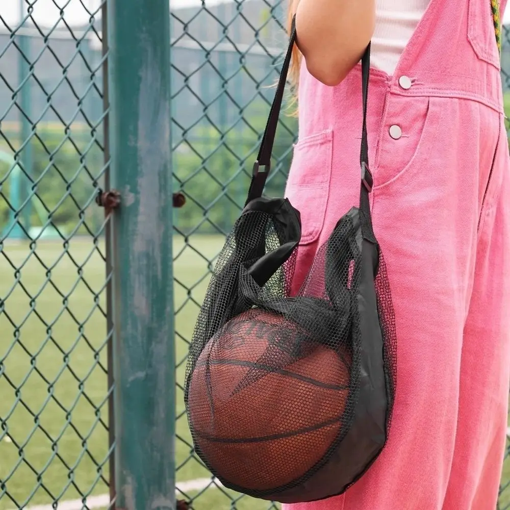 Nuevo Bolsa de baloncesto de gran capacidad, bolsa de red de tenis ajustable resistente al desgaste, bolsa cruzada de almacenamiento de fútbol para deportes al aire libre - imagen 2