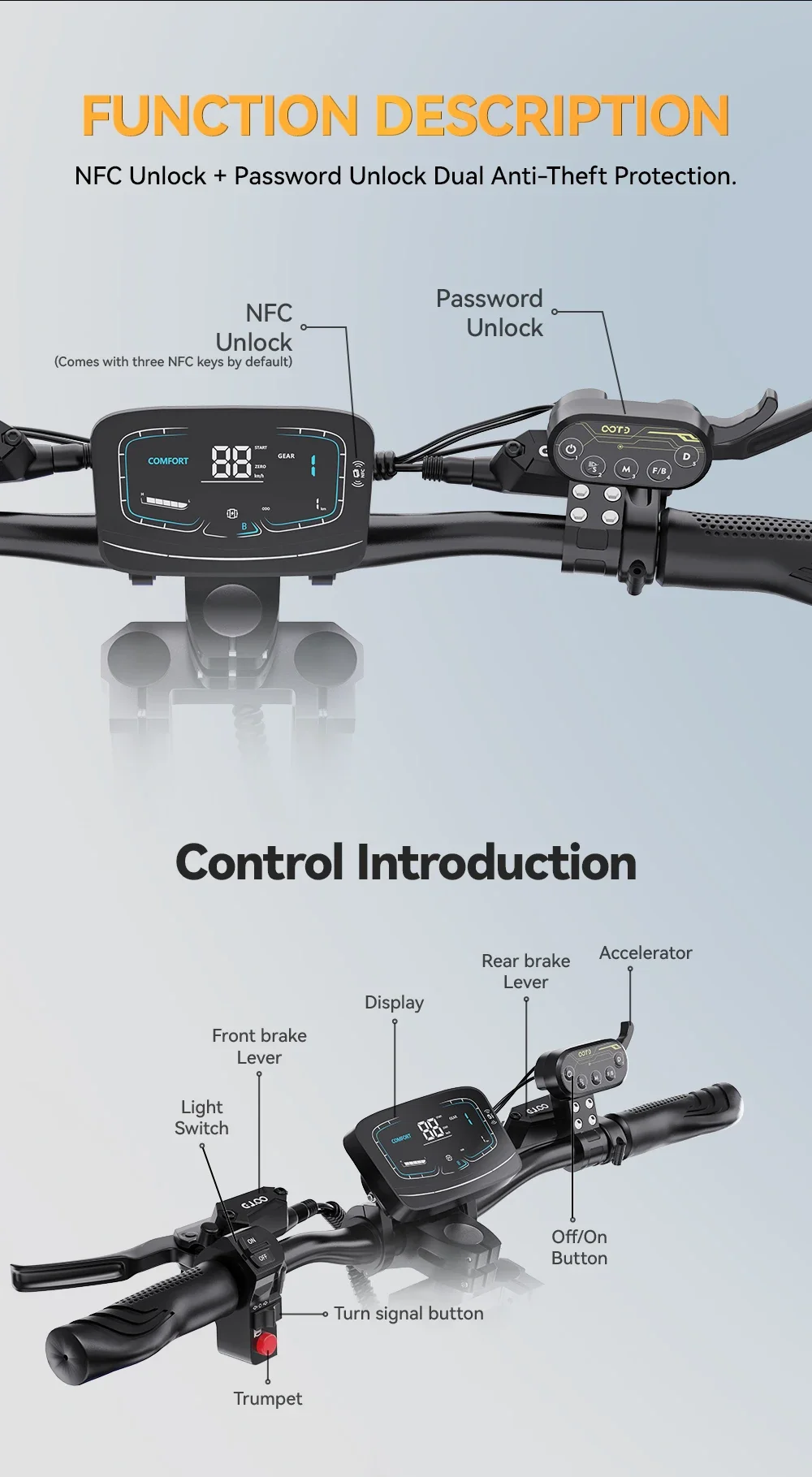Patinete eléctrico OOTD T90 – Doble motor 85 km/h y 100 km autonomía - imagen 5