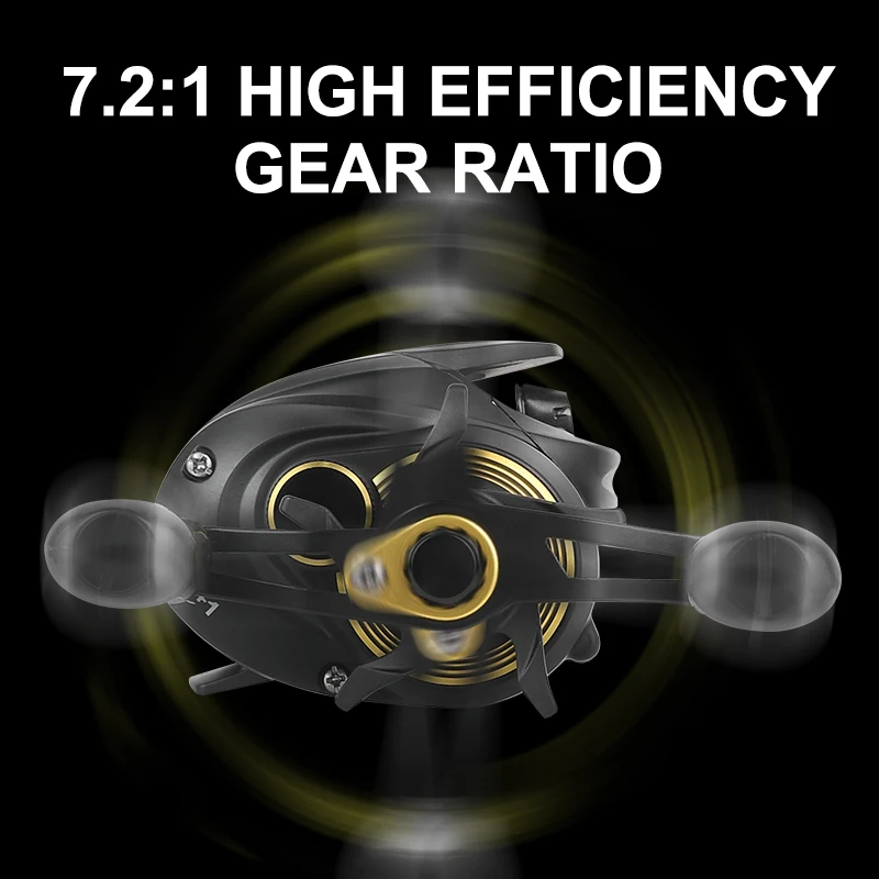 Carrete Baitcaster BILLINGS 7.2:1 – Freno magnético agua dulce salada - imagen 2