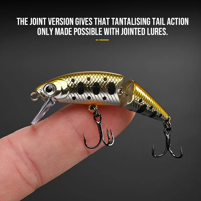 BLUX DR. Minnow Joint 50S – Señuelo duro swimbait para lucio y trucha - imagen 4