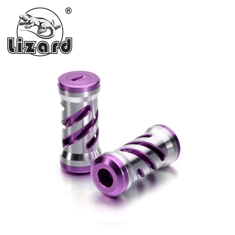 Perilla de mango de carrete de pesca DIY lagarto para carrete giratorio, 2 unids/lote - imagen 4