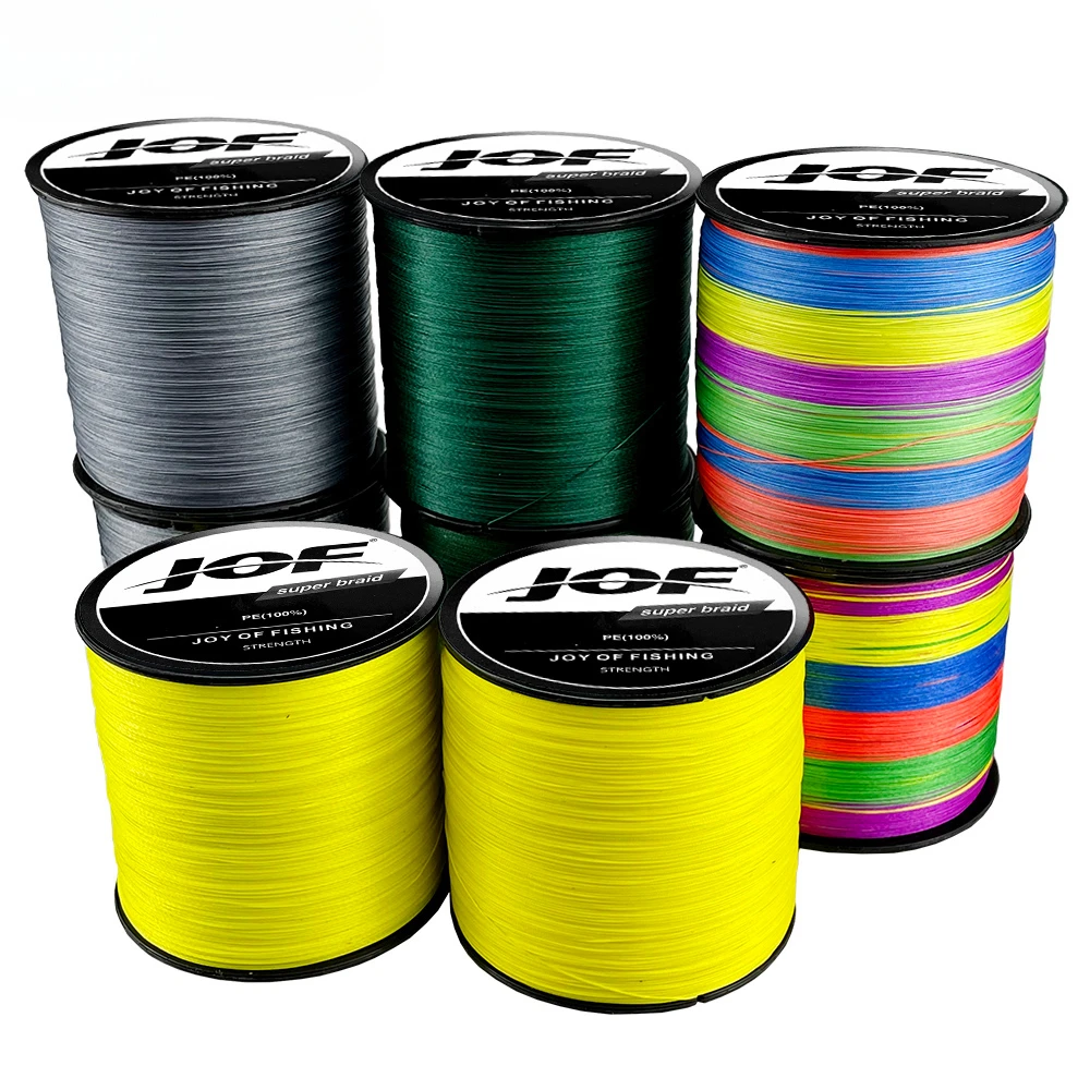 JOF-sedal de pesca trenzado multifilamento, 12 hebras, 1000M, 500M, 300M, línea de PE súper fuerte, accesorios de pesca de carpa, 12 cables trenzados - imagen 4