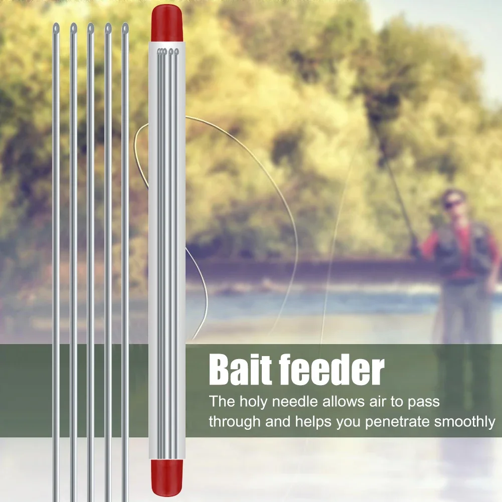 Juego de 1-4 agujas de cebo de gusano, agujas de gancho sin escape, agujas de enganche rápido de lombriz de tierra, alfileres de aguja de Gas hueca, herramientas de pesca - imagen 2