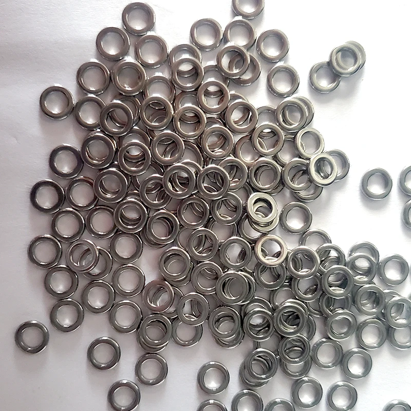 TAKEDO 50 unids/bolsa anillo único sin costuras 304 círculo de acero inoxidable anillo sólido accesorios de pesca conectar anzuelos Señuelos de Pesca - imagen 3