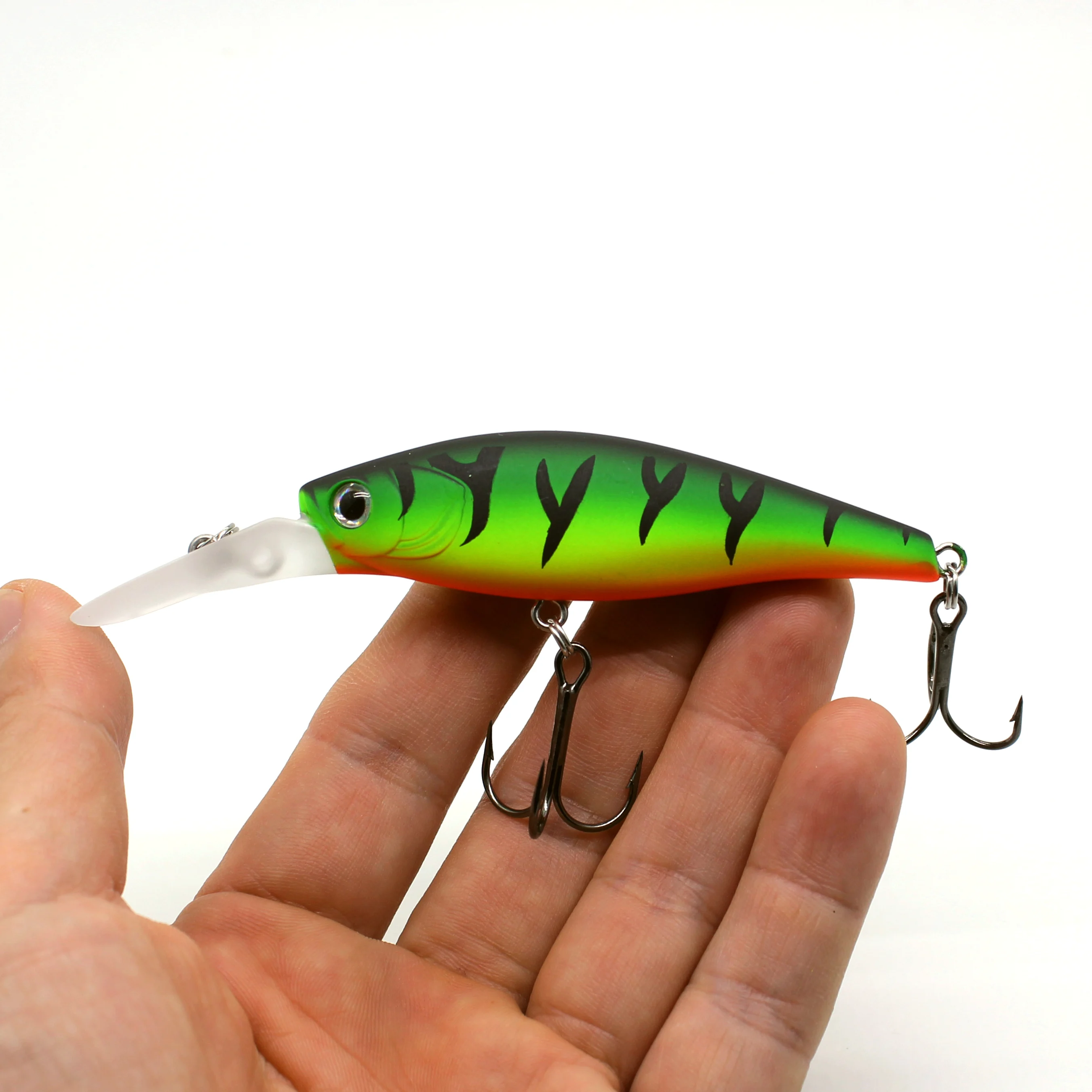 AOCLU-Cebo duro para pececillos, cebo duro de 65mm, 11g, 76mm, 17g, para barco de mar profundo, señuelo de roca VMC, anzuelos triples, calidad japonesa - imagen 5