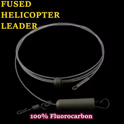 Líder de pesca de carpa 100% material de fluorocarbono helicóptero fundido para cables de carpa Camping Peche carpe