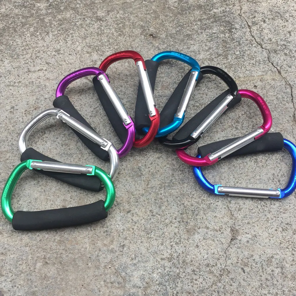 Mosquetón grande de 14x1,2 cm, hebilla de Montañismo de aleación de aluminio ultraligera para acampar al aire libre, senderismo, escalada, ciclismo, pesca, 1 ud. - imagen 4