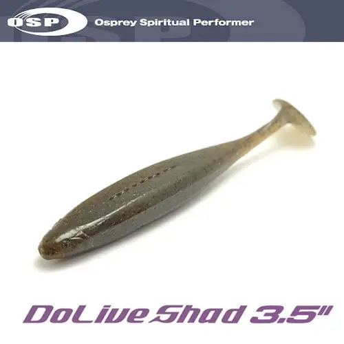 O.S.P OSP Dolive Shad cebo blando de alta gravedad específica, cola en T, pez blando tipo oscilante, cebo de gusano blando de Luya - imagen 3