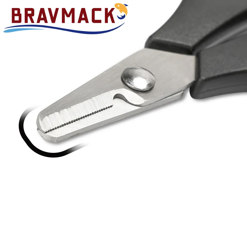 Tijeras de línea trenzada de pesca, tijeras de línea de pesca con soporte retráctil para insignia, accesorios, tijeras de pesca - imagen 4