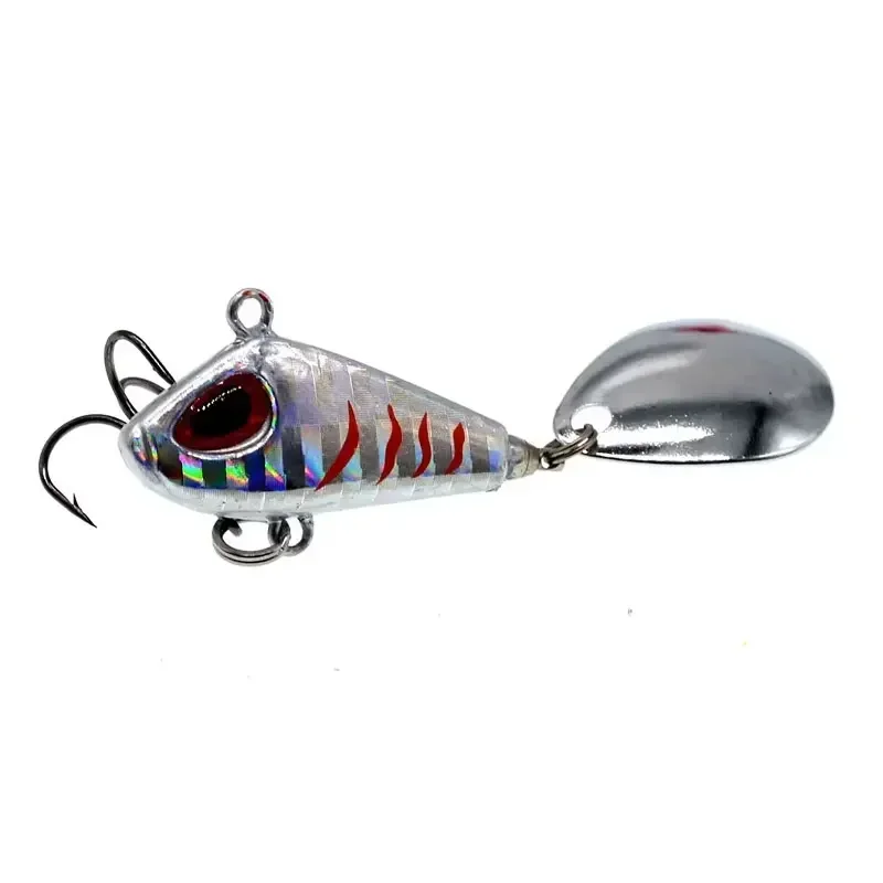 Señuelo de Pesca VIB de Metal con cuchara, 6g, 10g, 15g, 25g, Crankbait que se hunde, cebo giratorio con vibración para Pesca, cebo Artificial - imagen 5