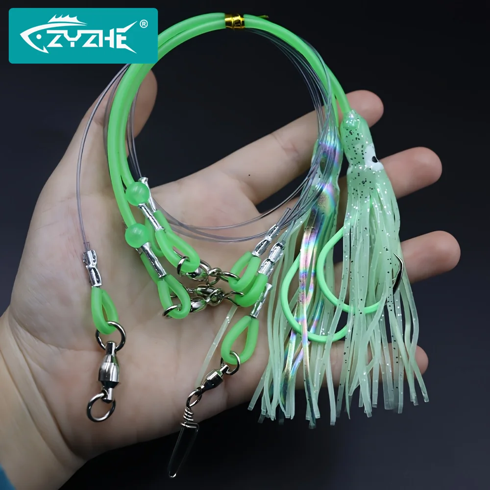 Aparejo de pesca profunda con anzuelo circular luminoso ZYZHE - imagen 4