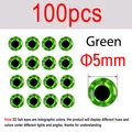 100pcs green 5mm
