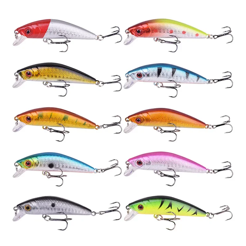 Señuelo de pesca Minnow, 7,2 cm, 7,8g, Wobbler hundido, cebo Artificial duro de plástico con anzuelos para carpa, lubina, aparejos de pesca, 1 ud. - imagen 5