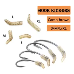 20 unidades de accesorios para pesca de carpa: protectores de anzuelo, alineadores de línea, tubos de goma anti-enredos para aparejos de pesca de carpa y pesca de fondo.