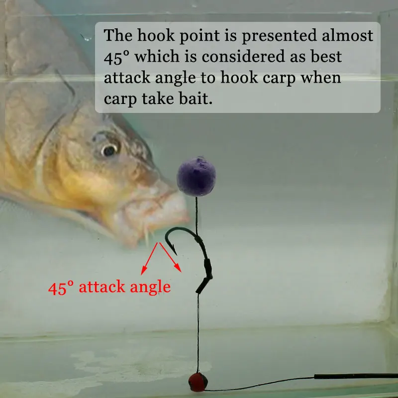 6PCS Aparejos Pesca Carpa Anzuelo Pesca Carpa Listo Usar Tamaño 2 4 6 8 Accesorios Equipos Pesca - imagen 5
