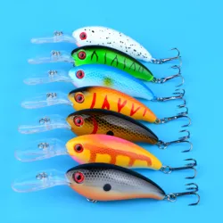 Crankbait de lengua larga – Señuelo duro con anzuelos triples