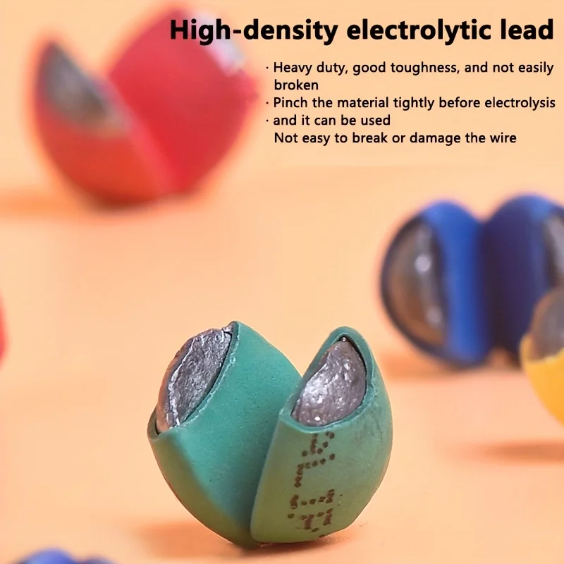 50 unids/lote, no daña la línea de pesca, envoltorio, Clip de plomo, cebo de boca abierta, línea de peso, accesorios de aparejos de protección, plomos divididos