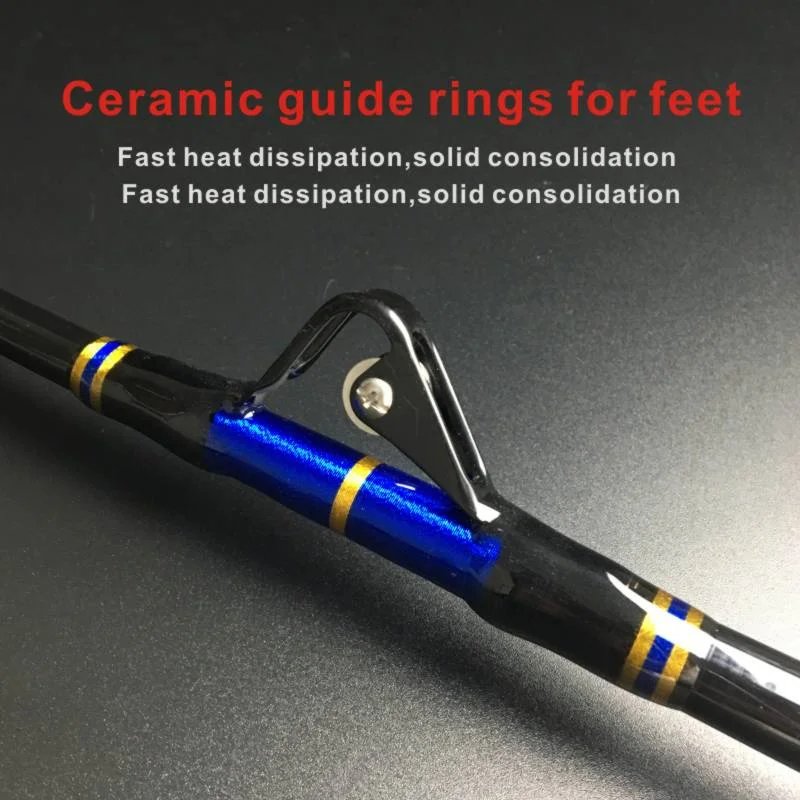 Betterleader-caña de pescar de nailon, accesorios de pesca Jigging, guía de rodillo, juego grande, 5 '6 ", 5 + 1 - imagen 4