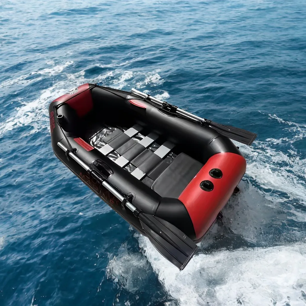 Bote inflable pesca PVC Solarmarine – Kayak surf portátil adulto - imagen 5