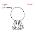 Silver-Style 1 5pcs