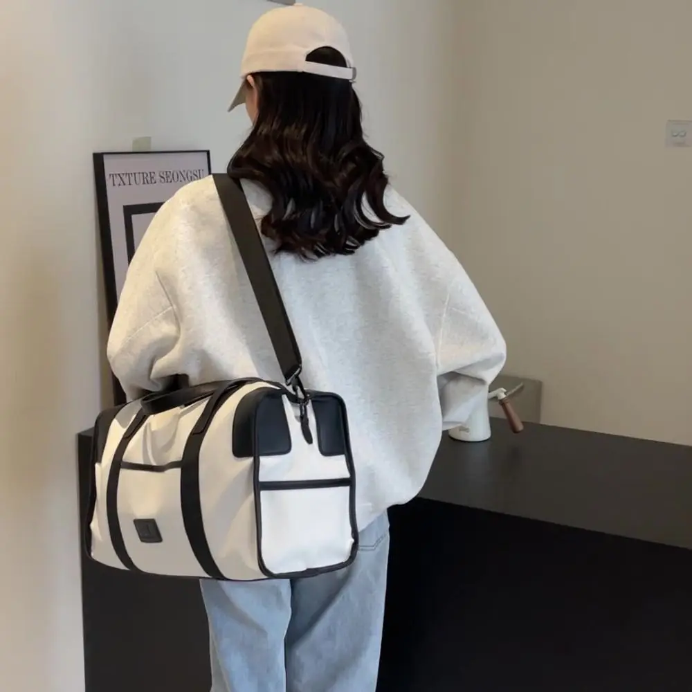 Bolsa deportiva con separación de ropa seca y húmeda, bolso de viaje duradero impermeable, bolso de hombro de nailon de gran capacidad - imagen 4