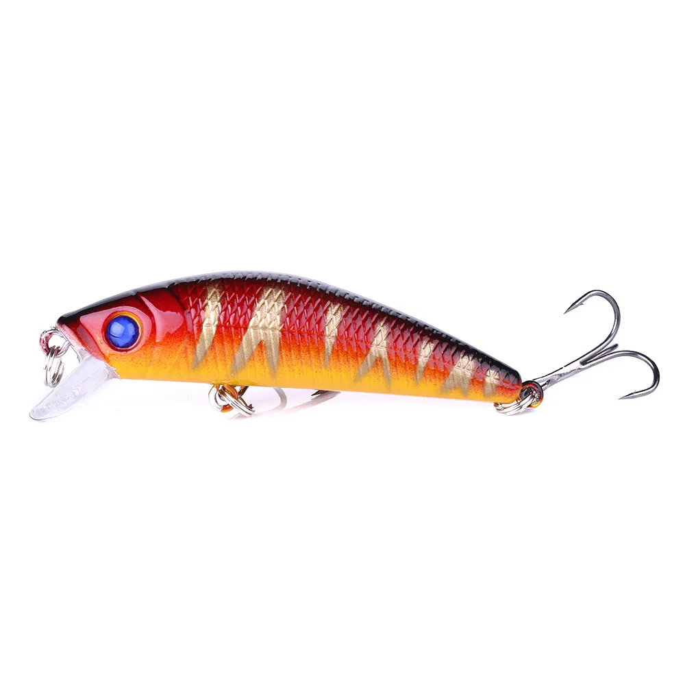 Señuelo de plástico flotante Minnow, 7CM-8,1G, cebo de pesca biónico, juego de cebo falso de agua dulce de largo alcance, equipo de pesca de peces depredatorios - imagen 5