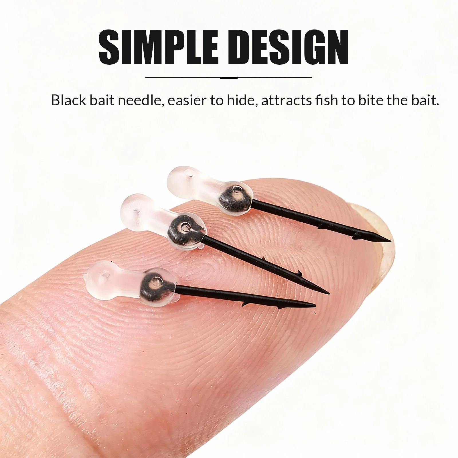 Anzuelo de pesca con púas de 9KM, accesorios de pesca de carpa, 15-30 Uds., Pin de Boilies para picaduras de cebo con topes transparentes, aparejo de pelo Ronnie de maíz de goma - imagen 3