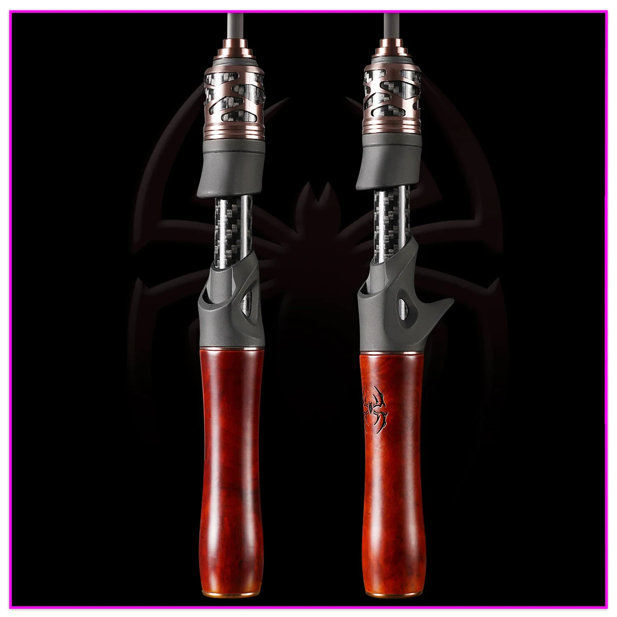 1,5/1,68/1,8 M 5 pies mango de madera maciza y punta de carbono sólido caña de pescar de trucha ultraligera lanzamiento rápido UL caña de pescar - imagen 4