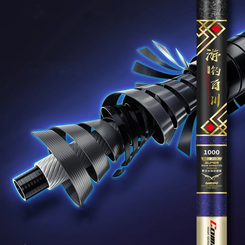 Caña de pescar superlarga de 8-16m, caña de pescar superdura, 19 Tune, palo de mano súper derecha, ligera, dura, de alto carbono - imagen 3