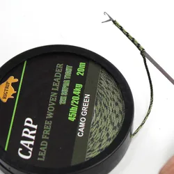 Línea Leadcore camuflaje con líder trenzado y aparejo Chod carpa