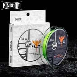 Kingdom Micro Fly línea trenzada PE rígida de cuatro hebras