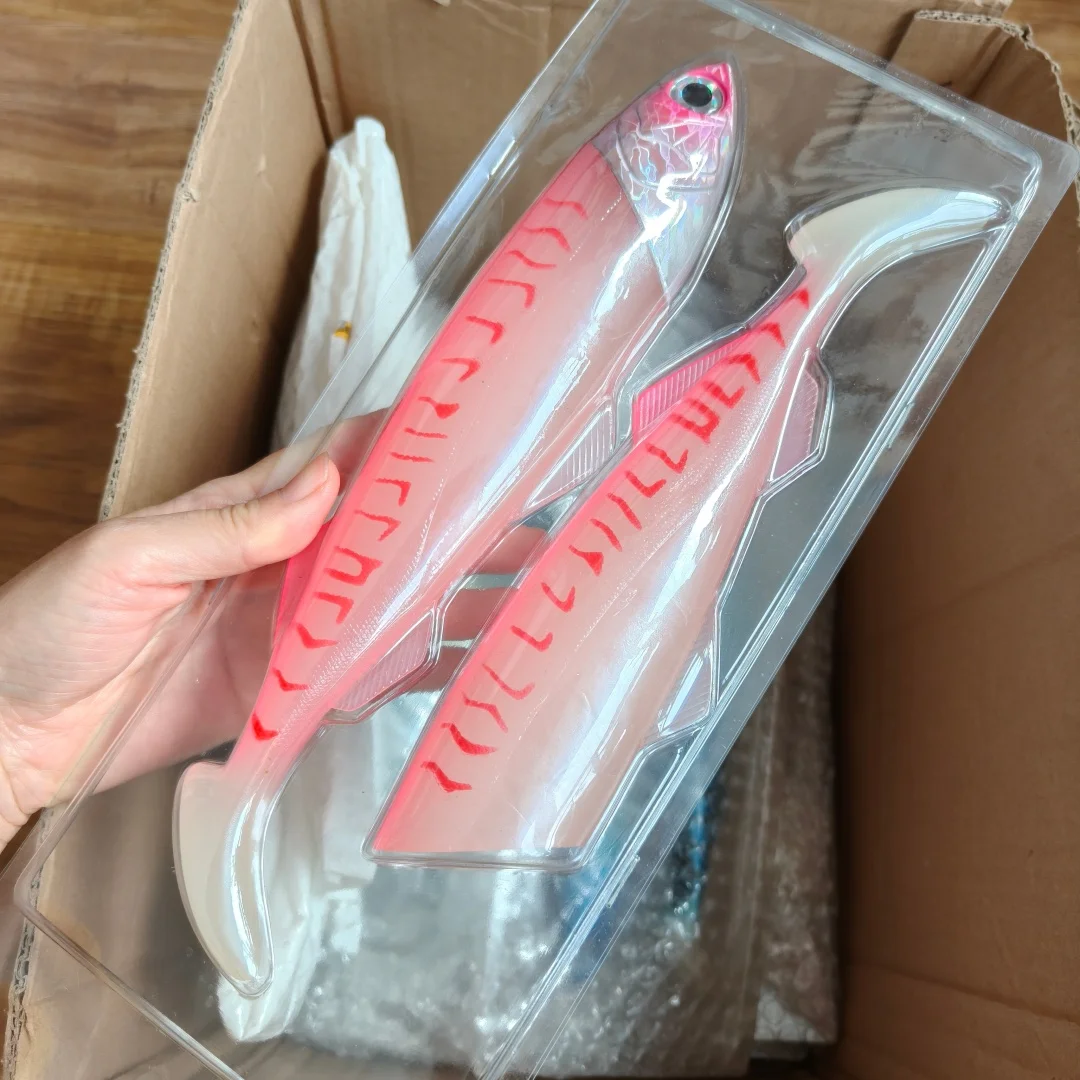 Señuelo vinilo cabeza de plomo – Cola de paleta hundible para lubina - imagen 2