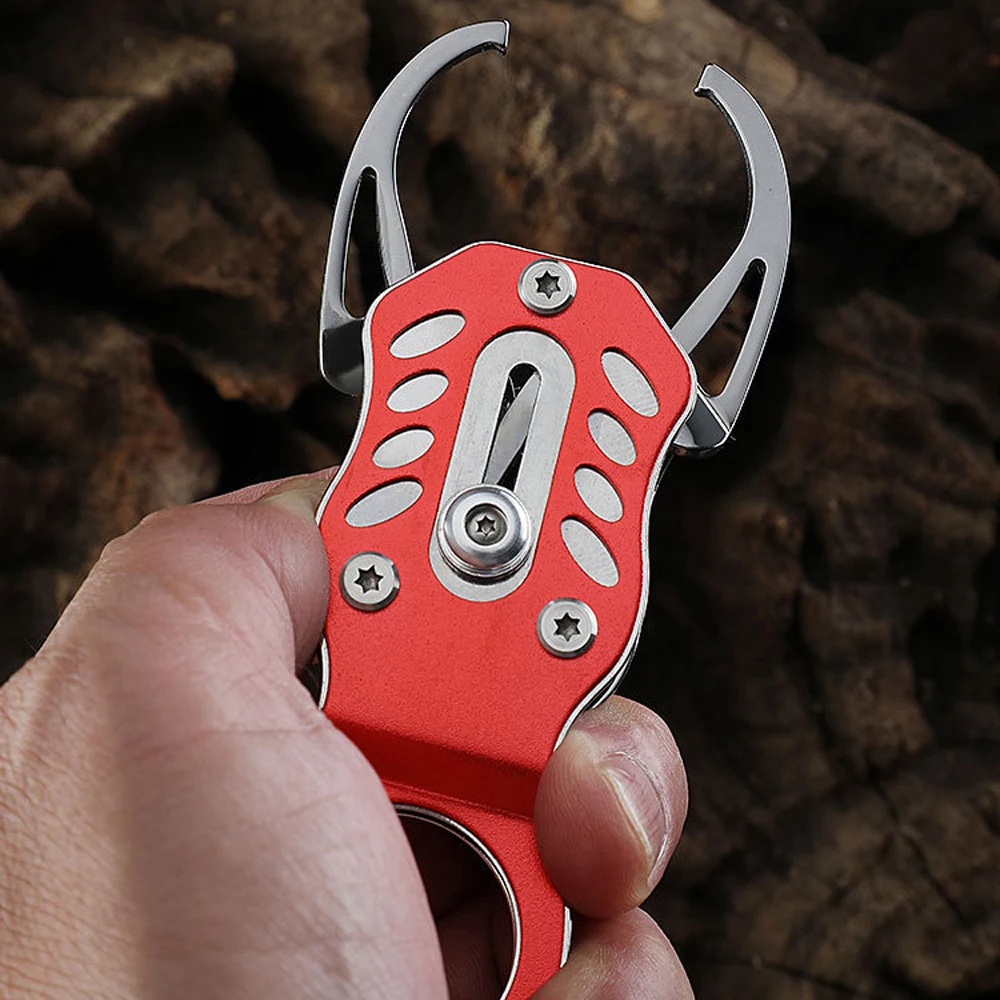 Alicates de Pesca de aluminio ligero para exteriores, agarre de labios multifunción, herramienta de aparejos, Pesca con cuerda de retención - imagen 5