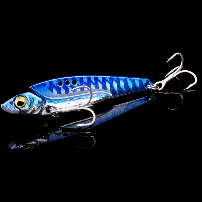 Señuelo Vibe metálico con ojos 3D – Hundimiento para black bass y lucio - imagen 4